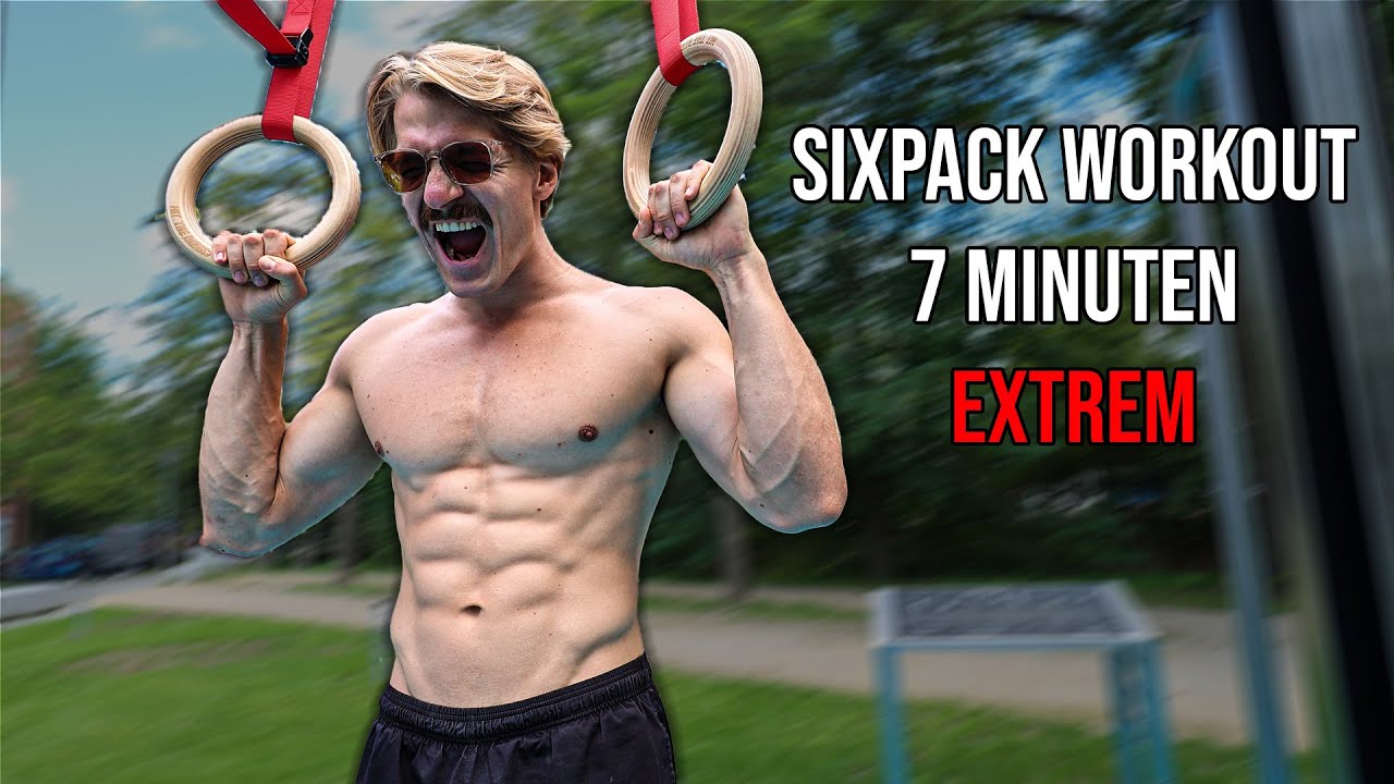Brutales SIXPACK workout an den Ringen - 7 Minuten Follow-Along
