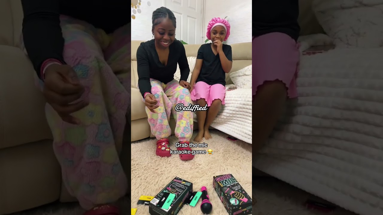 Funny grab the mic karaoke game 😂 #funtime #grabthemicgame #karaoke #funny
