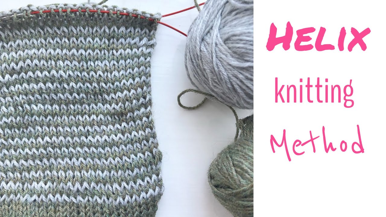 How to knit Stripes - helix method | TeoMakes