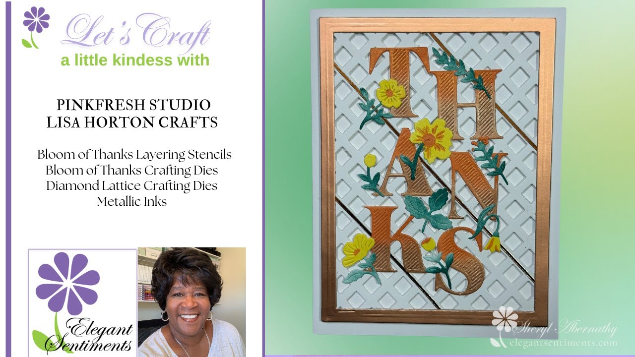 Elegant Sentiments Weekly Card Share #90 Pinkfresh Studio & Lisa Horton Crafts