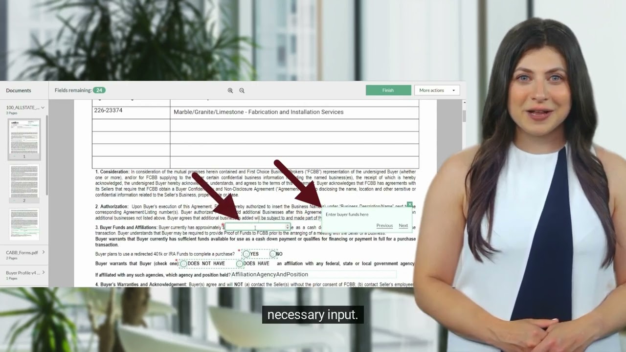 Easy steps for signing a Listing's NDA