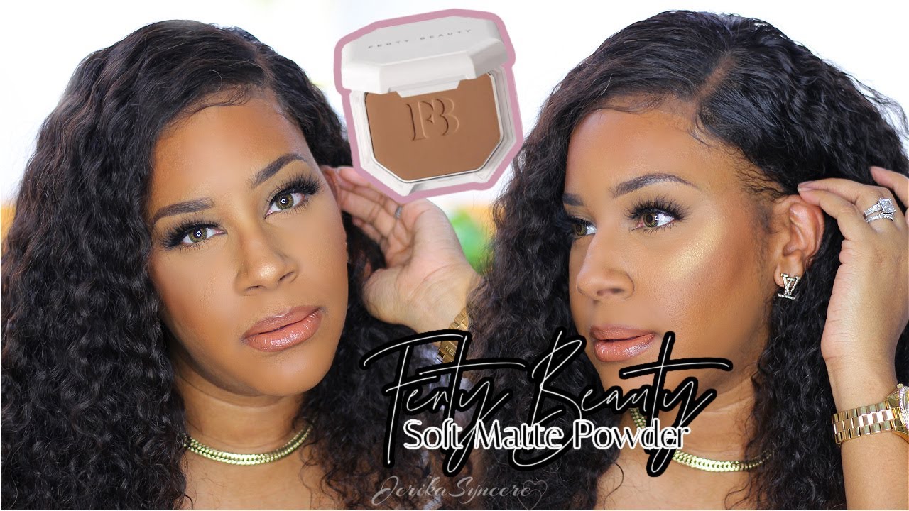 NEW FENTY BEAUTY SOFT MATTE POWDER FOUNDATION *385 | FIRST IMPRESSIONS | JERIKASYNCERE