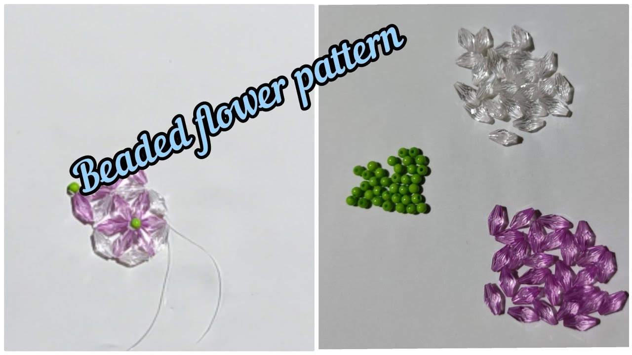Beaded Flower Pattern- #17// beaded work// beaded craft