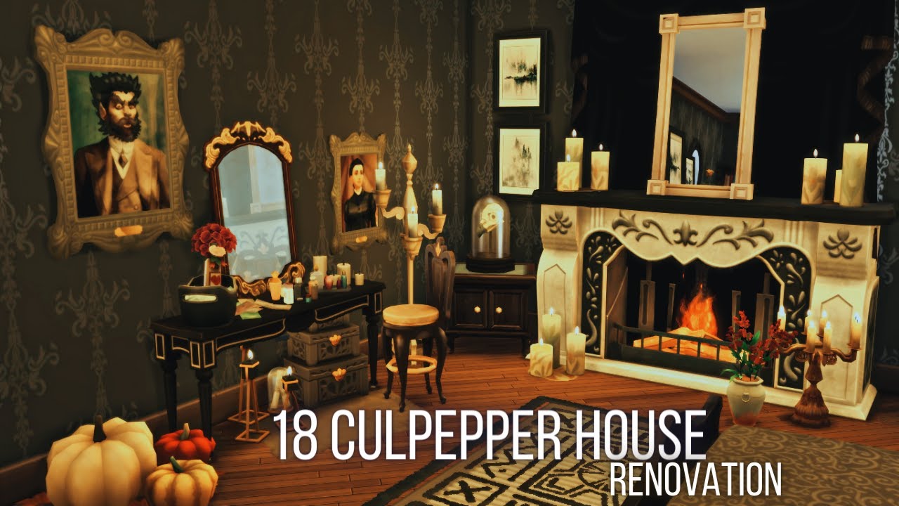 🌃18 CULPEPPER HOUSE GOTHIC RENOVATION👿 | Sims 4 Speed Build | No CC