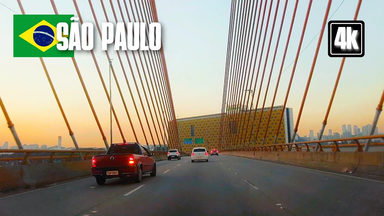 4K SÃO PAULO • AVENIDA DO ESTADO, METRÔ ARMÊNIA E MARGINAL TIETÊ
