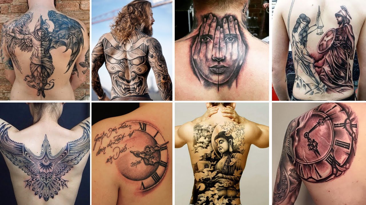 Stylish Back Shoulder Tattoos for Men 2021 | Men's Back tattoos 2021| Back Tattoos 2021|Just Tattoos
