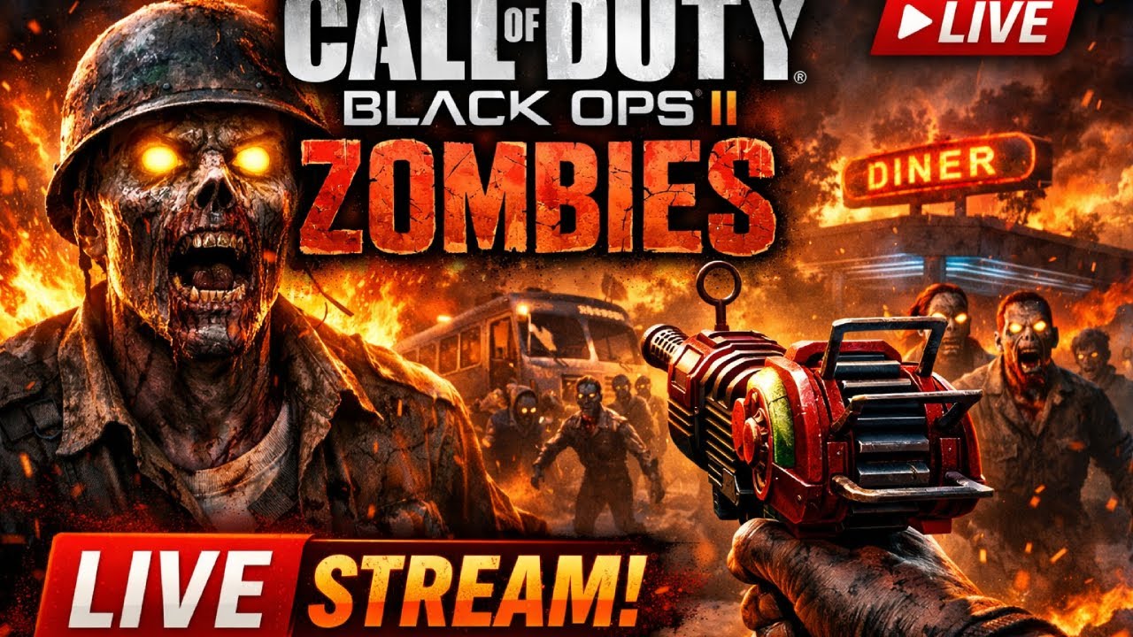 late night black ops 2 zombies (live)