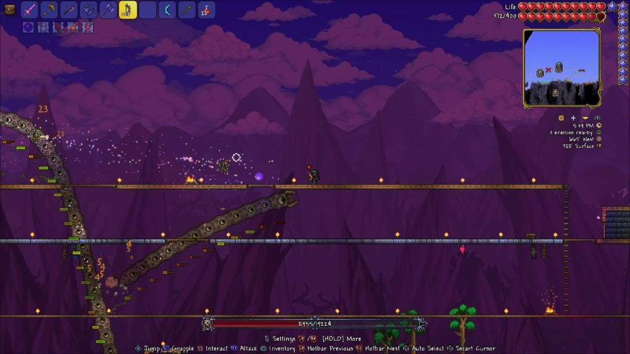 Eater of Worlds Master Difficulty | Terraria Ps4 (SSF)