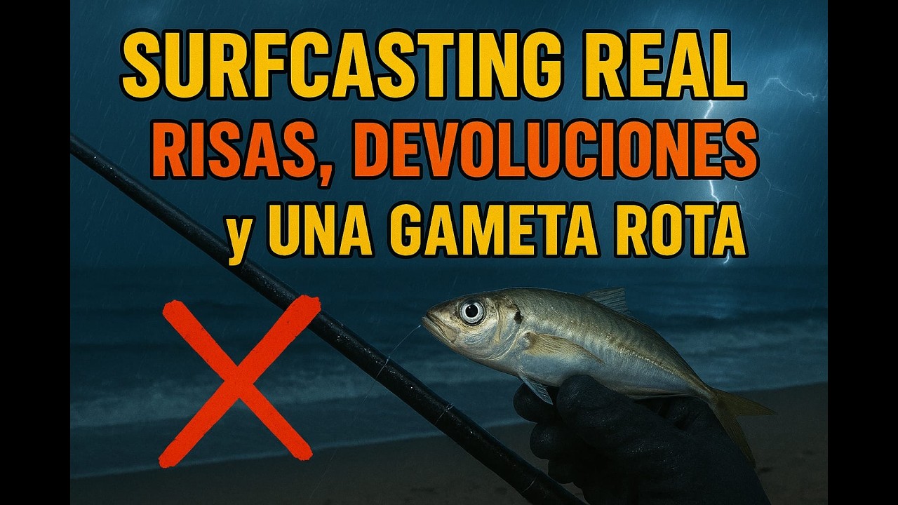 🎣 SURFCASTING REAL: RISAS, DEVOLUCIONES Y UNA GAMETA ROTA