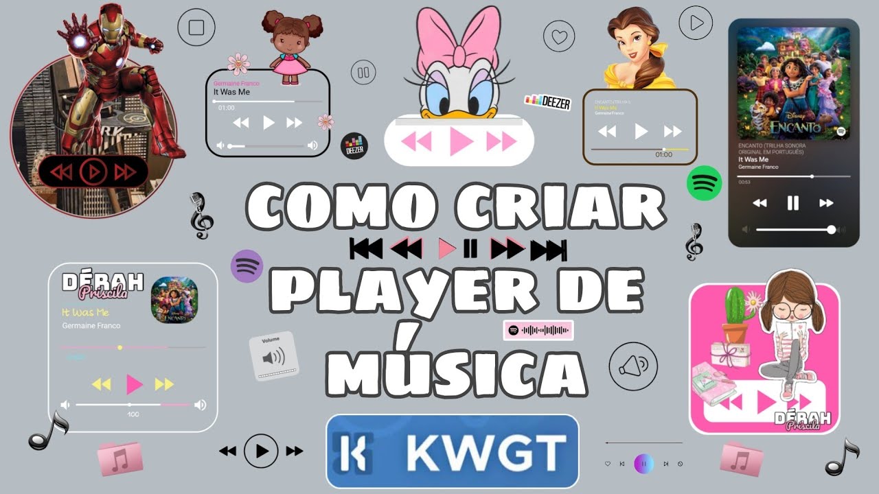 COMO CRIAR PLAYER DE MUSICA NO KWGT | COMO USAR O KWGT #personalização #kwgt