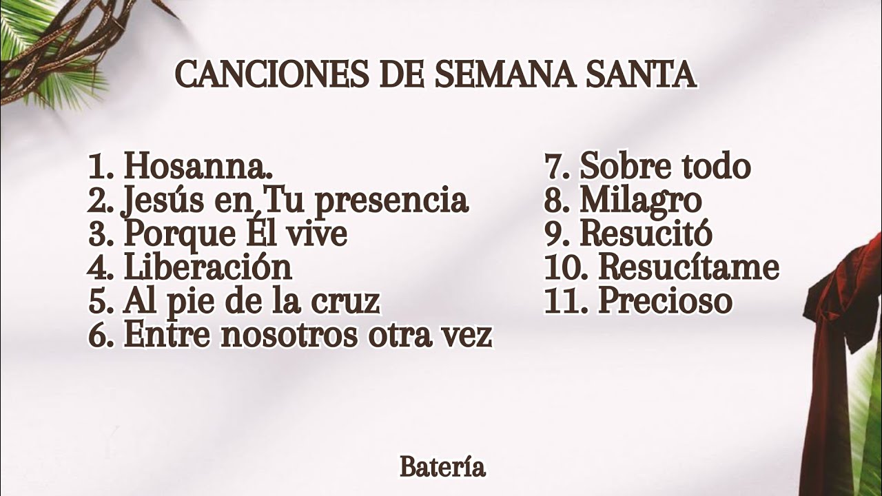 MIX de canciones para Semana Santa (Batería) Pr. Jaime Ospino (2026)