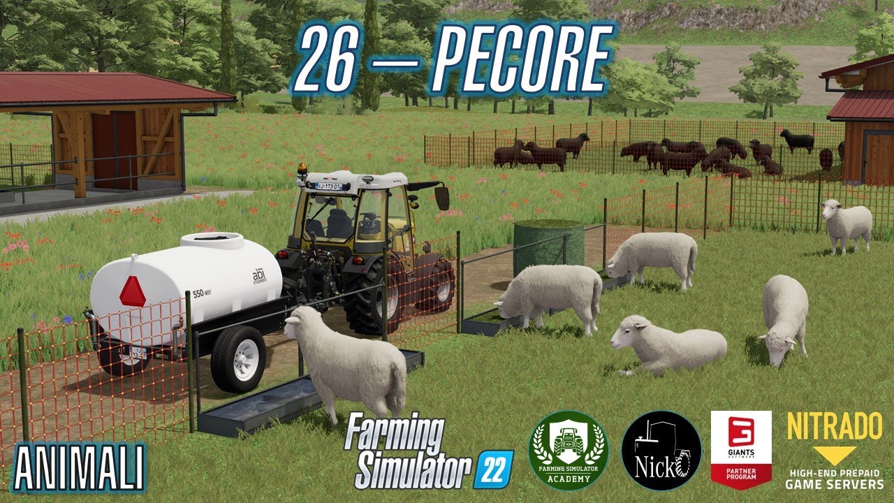 FARMING SIMULATOR 22 ACADEMY 🎓 26 - Animali: pecore - Tutorial ITA
