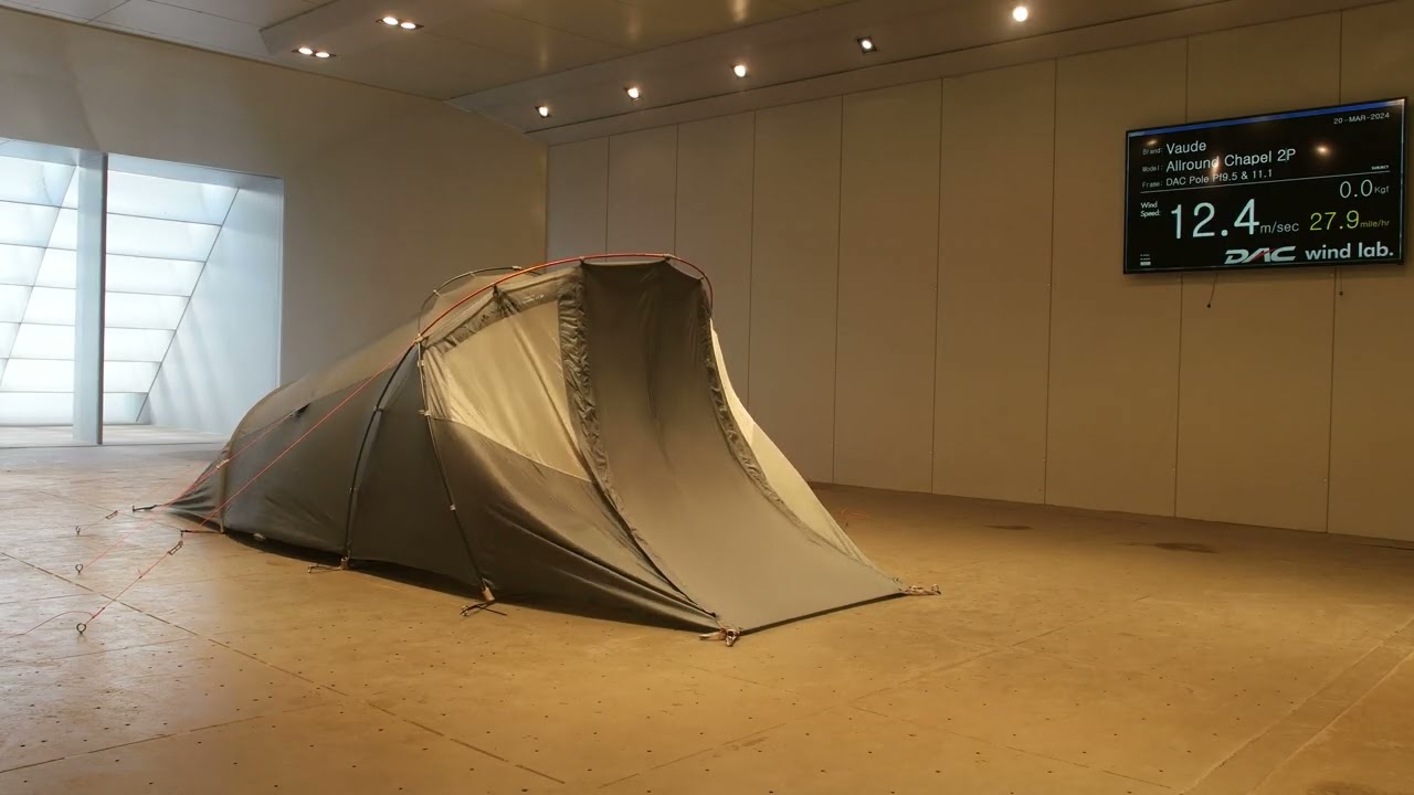 Wind tunnel test AR Chapel 2P| VAUDE