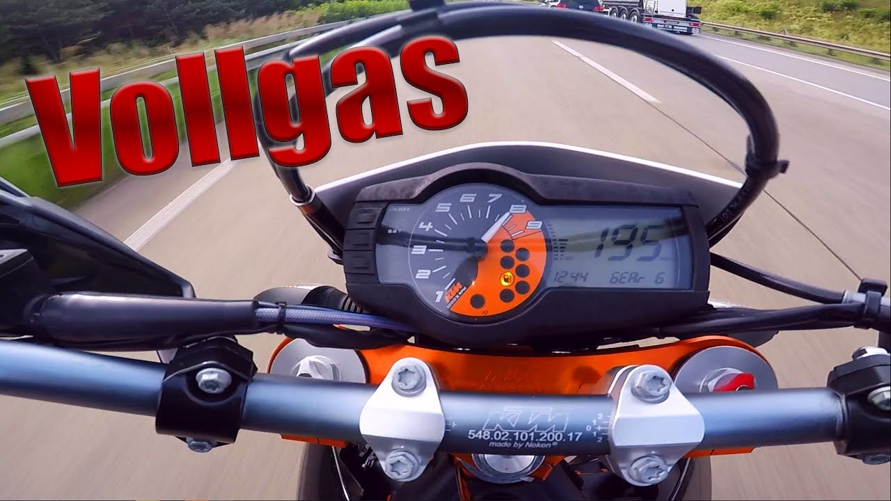 195Km/h? | Höchstgeschwindigkeit KTM Smcr 690