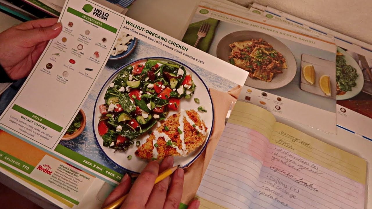 ASMR Helping you plan meals  🥬 🍅 {soft-spoken} paper + writing sounds, old-school asmr
