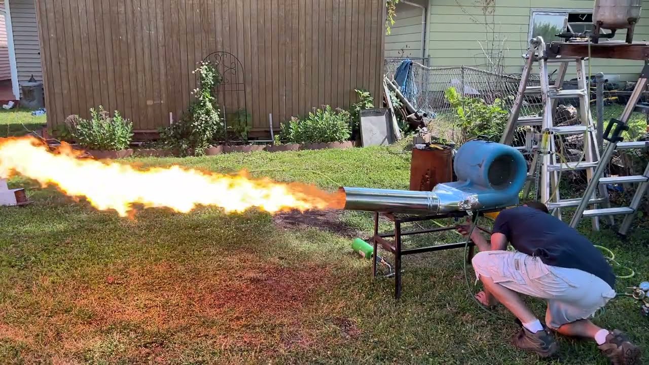 Enhanced Oxygen diesel burner Test for high temp furnace applications