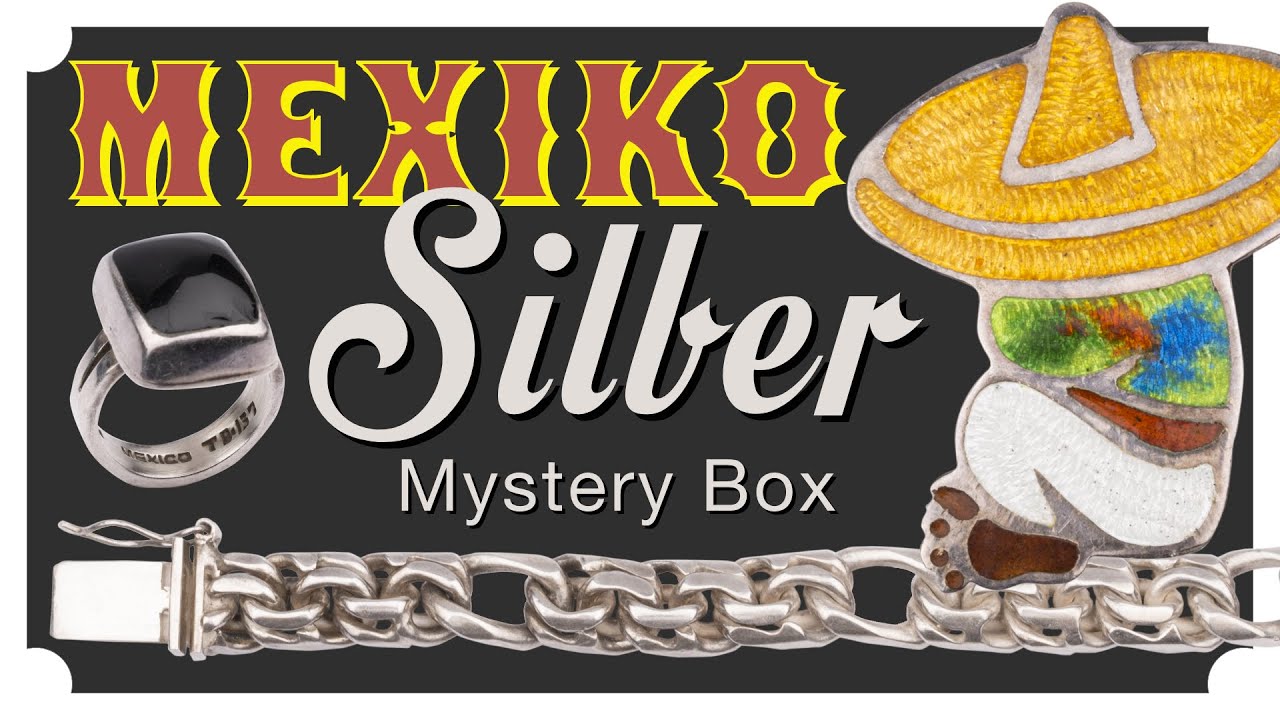 Mexiko Silber Schmuck Mystery Paket auspacken. Ich finde tollen Designerschmuck mit viel Silber.