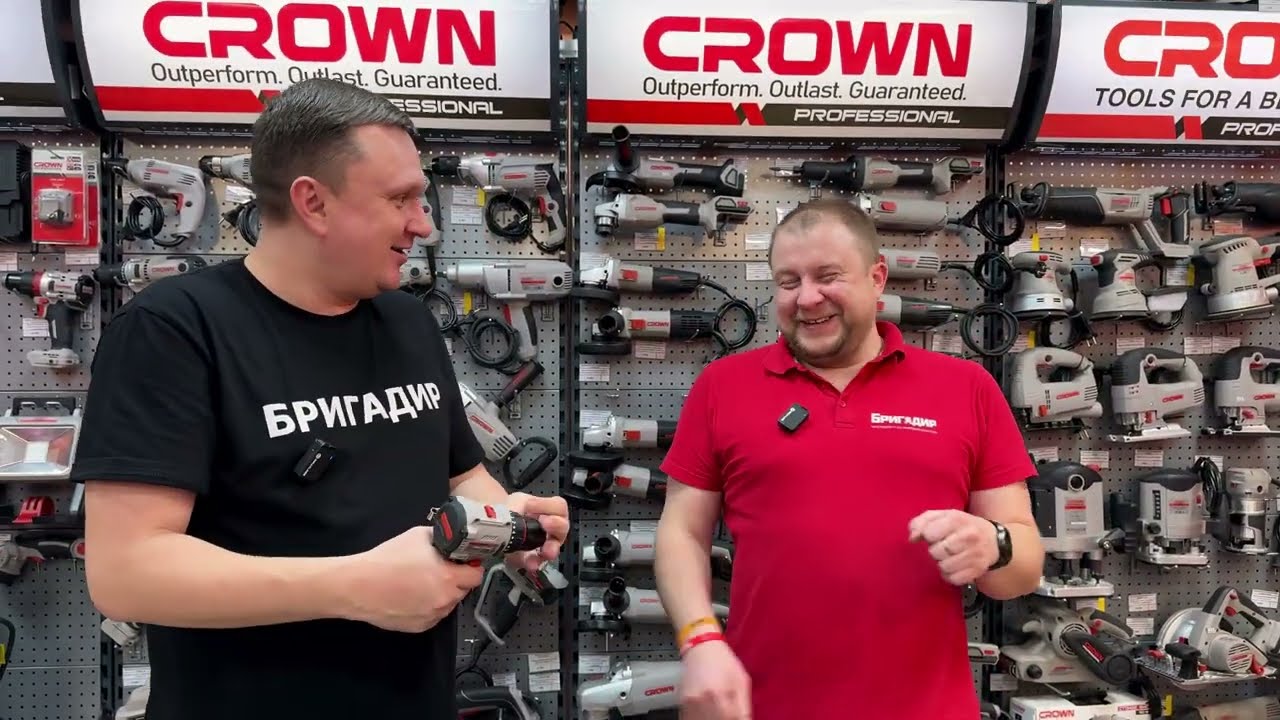 Обновление линейки шуруповертов Crown