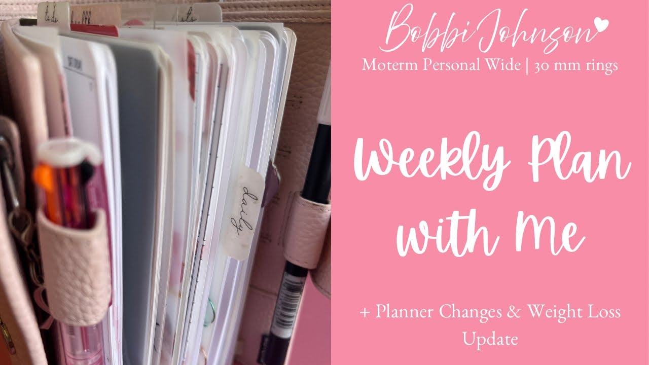 Plan with Me | Planner Changes & Weight Loss Update 