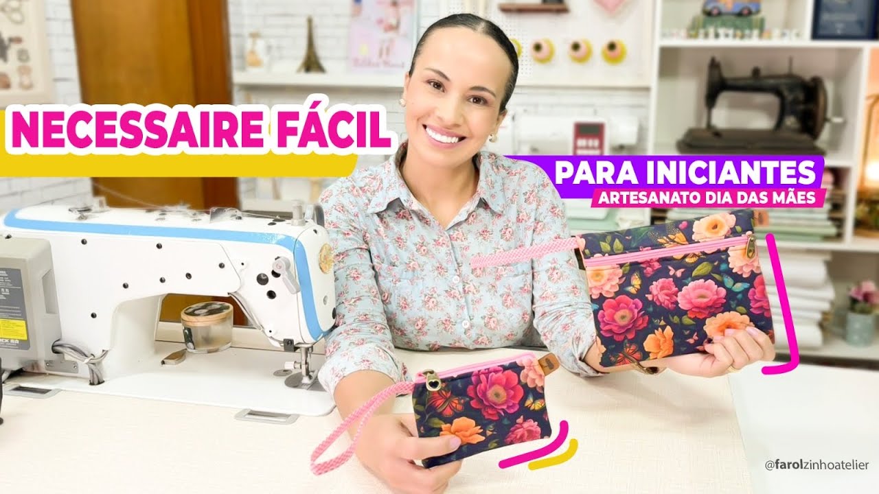 Necessaire Fácil para Iniciantes  Ganhe dinheiro com artesanato no Dia das Mães!