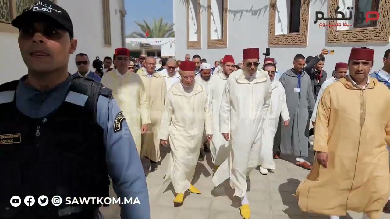 موسم تاعلات : لحظة وصول عامل شتوكة أيت باها السيد جمال خلوق إلى الموسم السنوي تاعلات جماعة تاسكدلت
