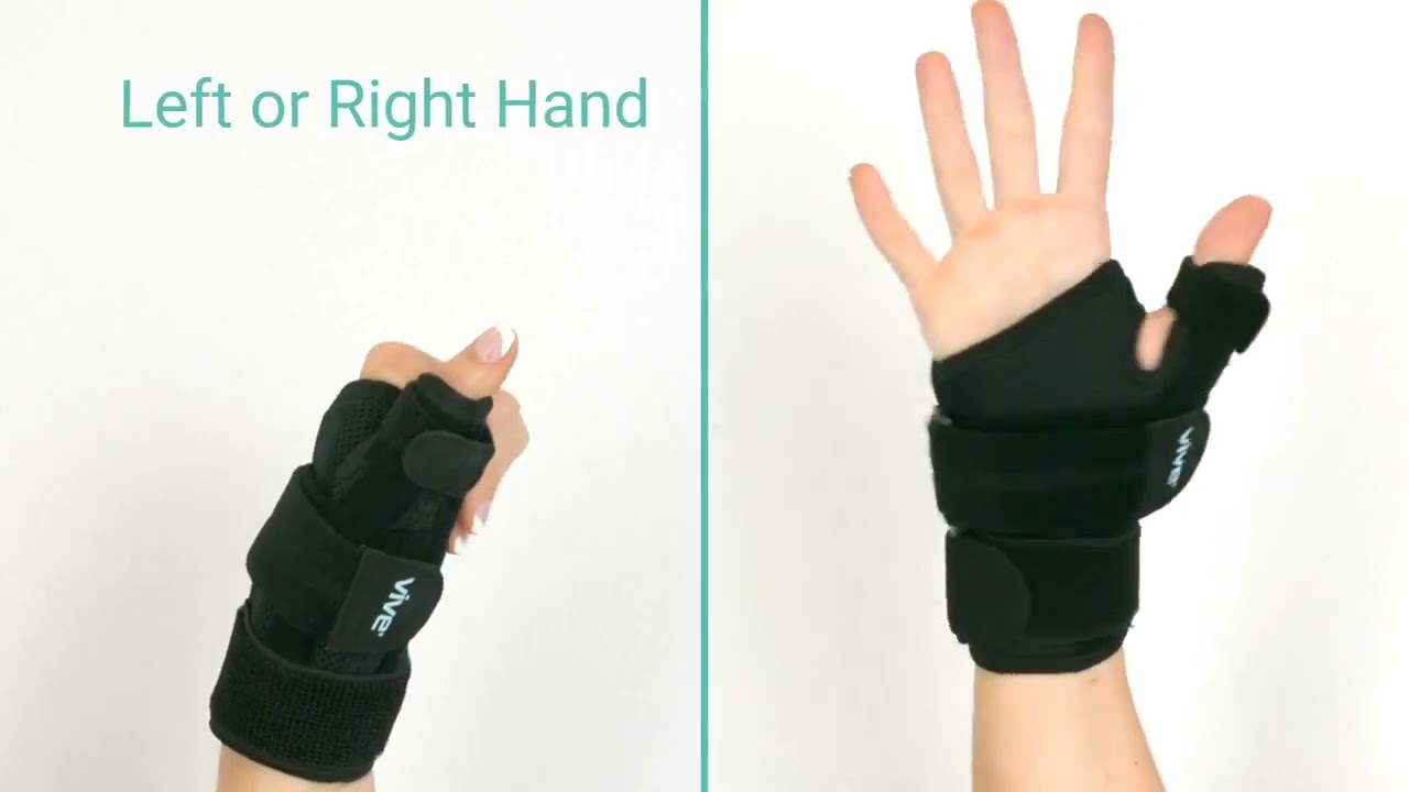Thumb Brace by Vive Best Thumb Spica Splint Support for Pain, Sprains, Arthritis, Carpal Tunnel