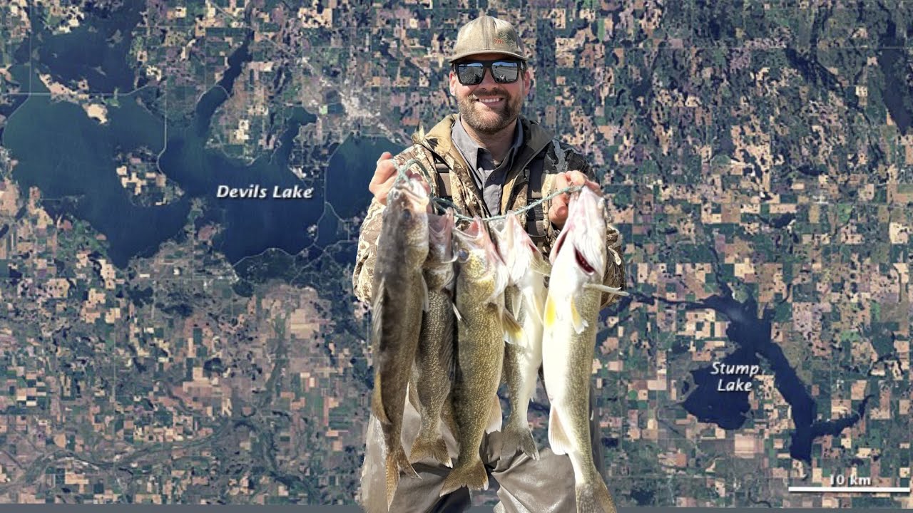 Devils Lake Spring Walleye Fishing!