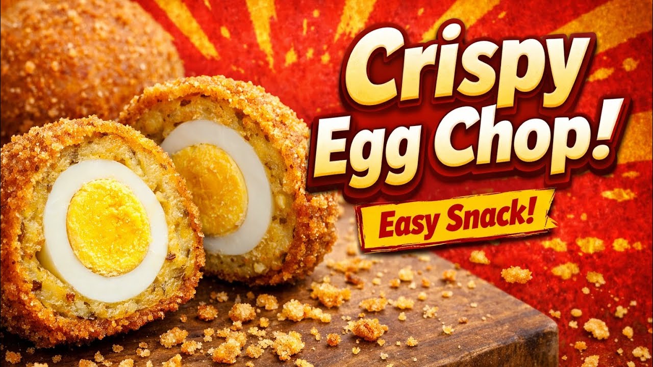 Crispy Egg Chop Recipe | Easy Street Style Egg Snack