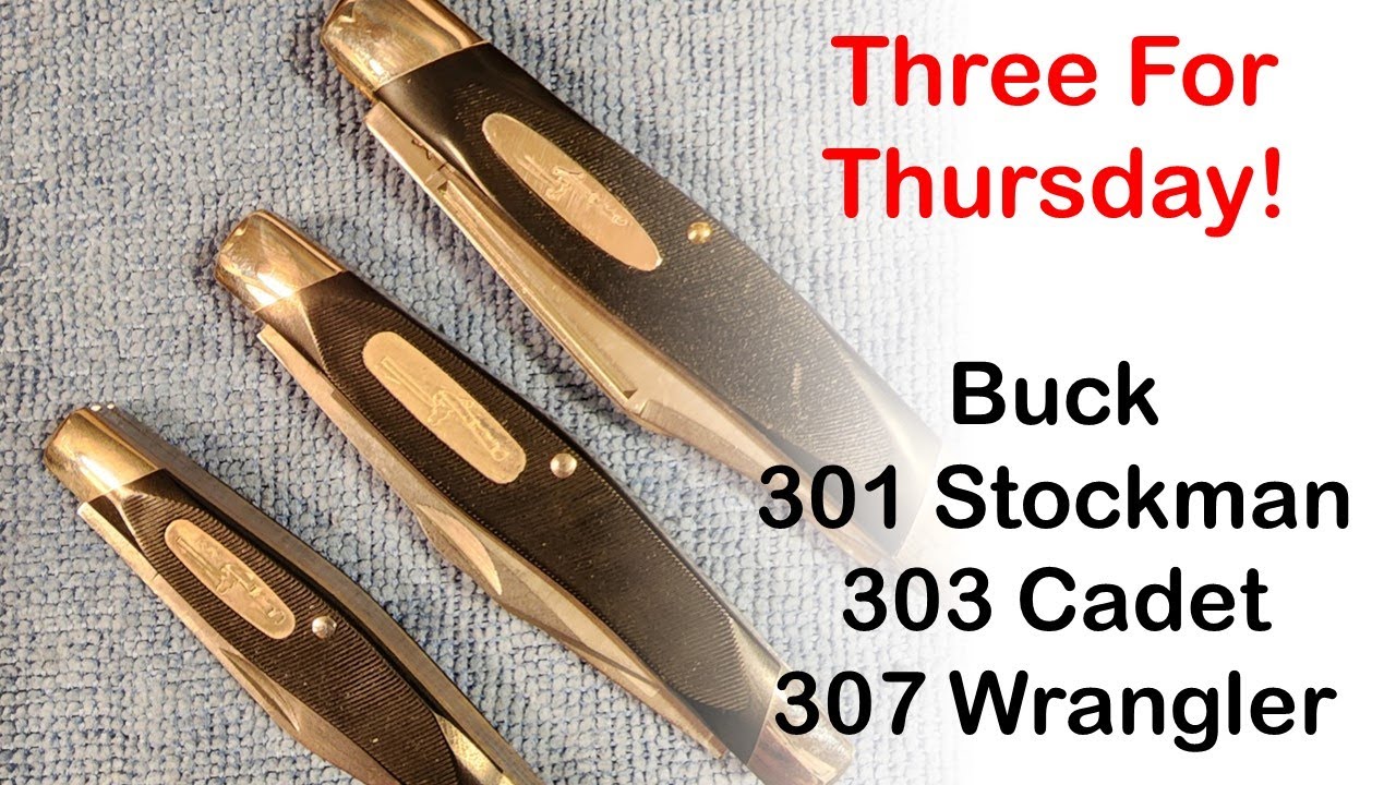 Три на четверг: 3 ножа Buck Stockman Pattern @paddyspotatopeelers2154