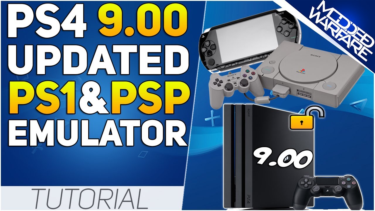 How to use Sony's Official PS1 & PSP emulators on a 9.00 PS4