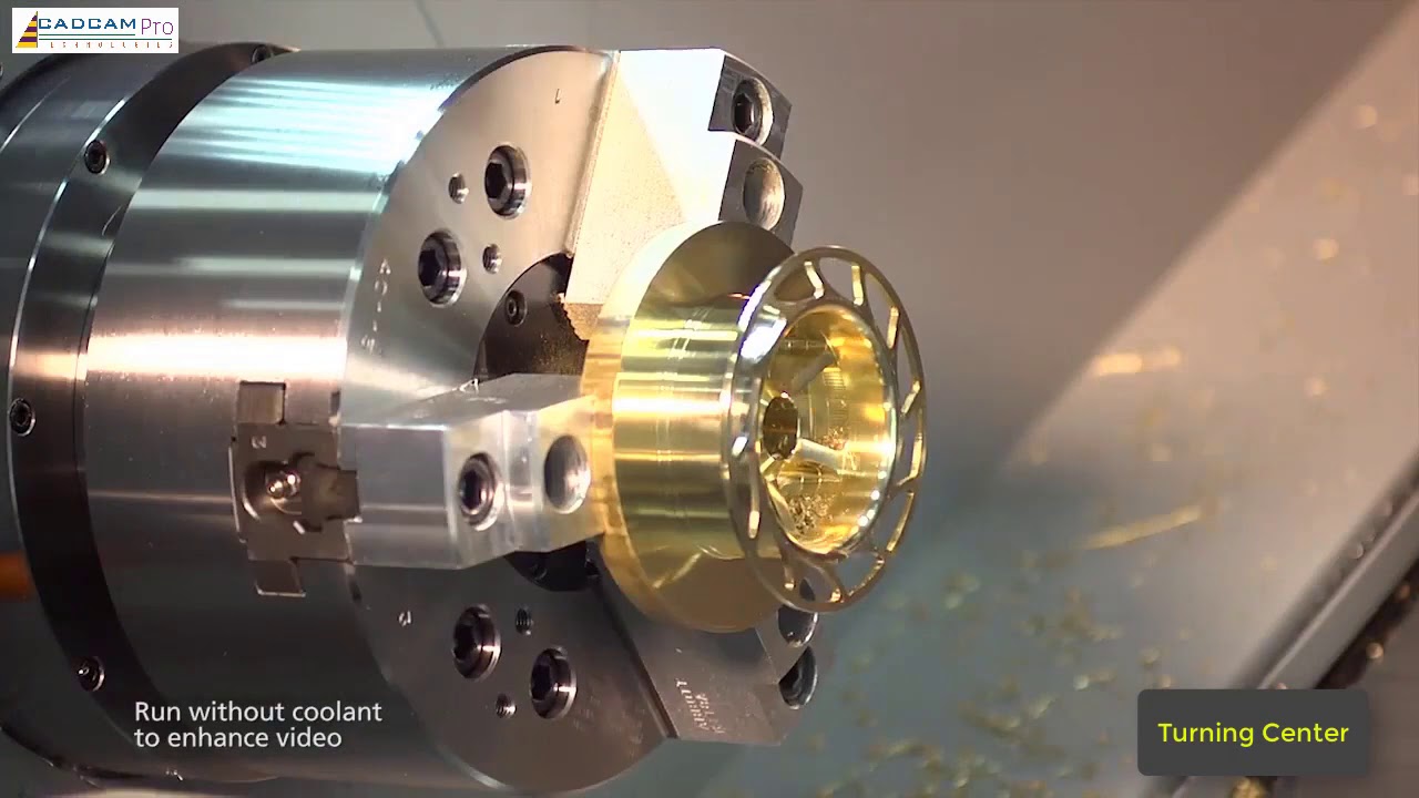 Amazing CNC Working Process. Milling and Turning Center