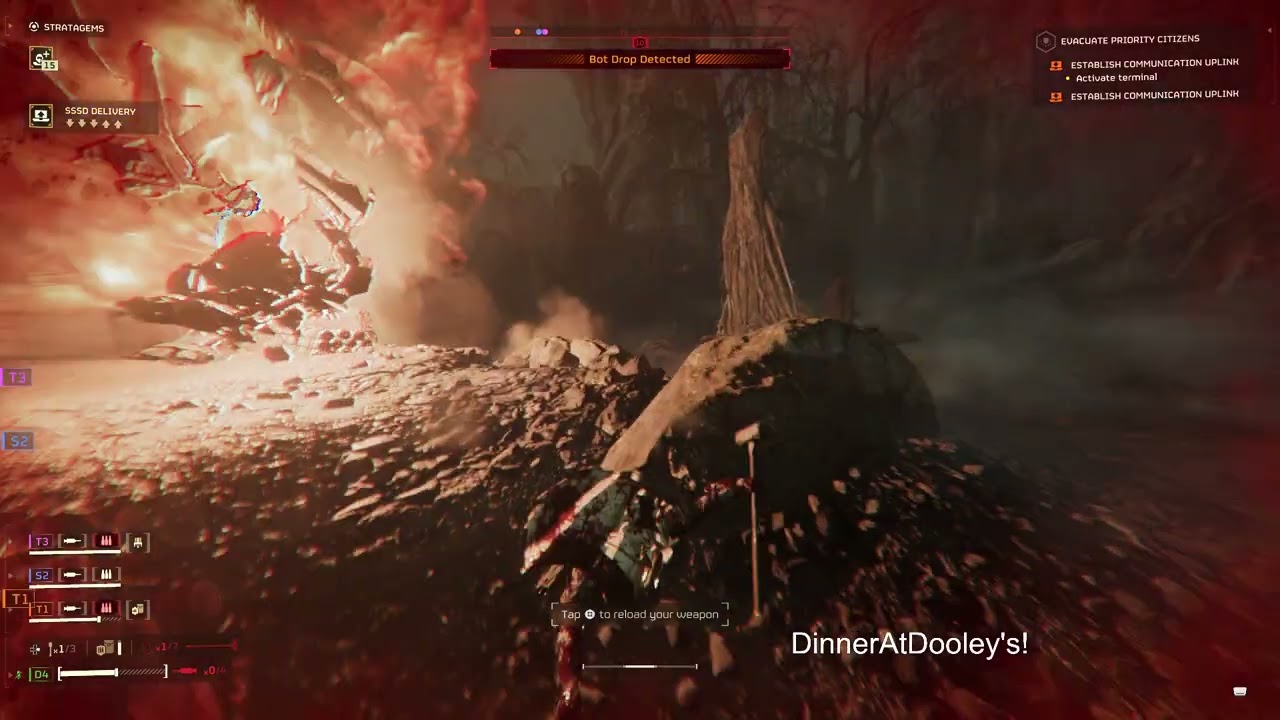 Dooley Dives Using the Siege HAMMMER and the Ballistic Shield Level HELLDIVE #helldivers2