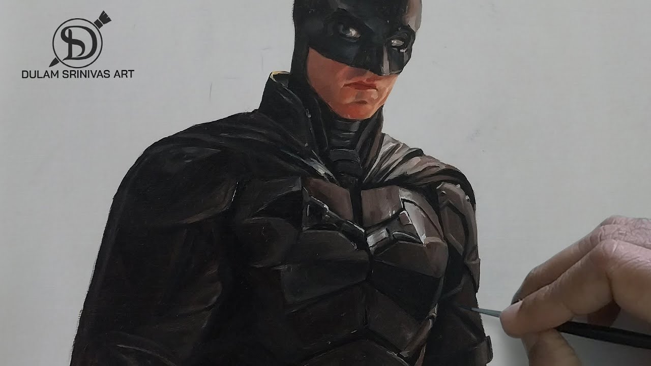 Batman Oil Painting Time Lapse | Dulam Srinivas