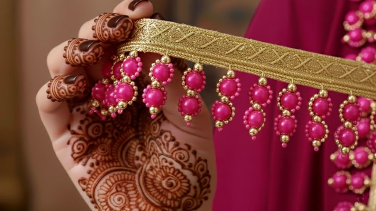 How to Make Traditional Indian Tassels forFormal Dresses👌👌👌
