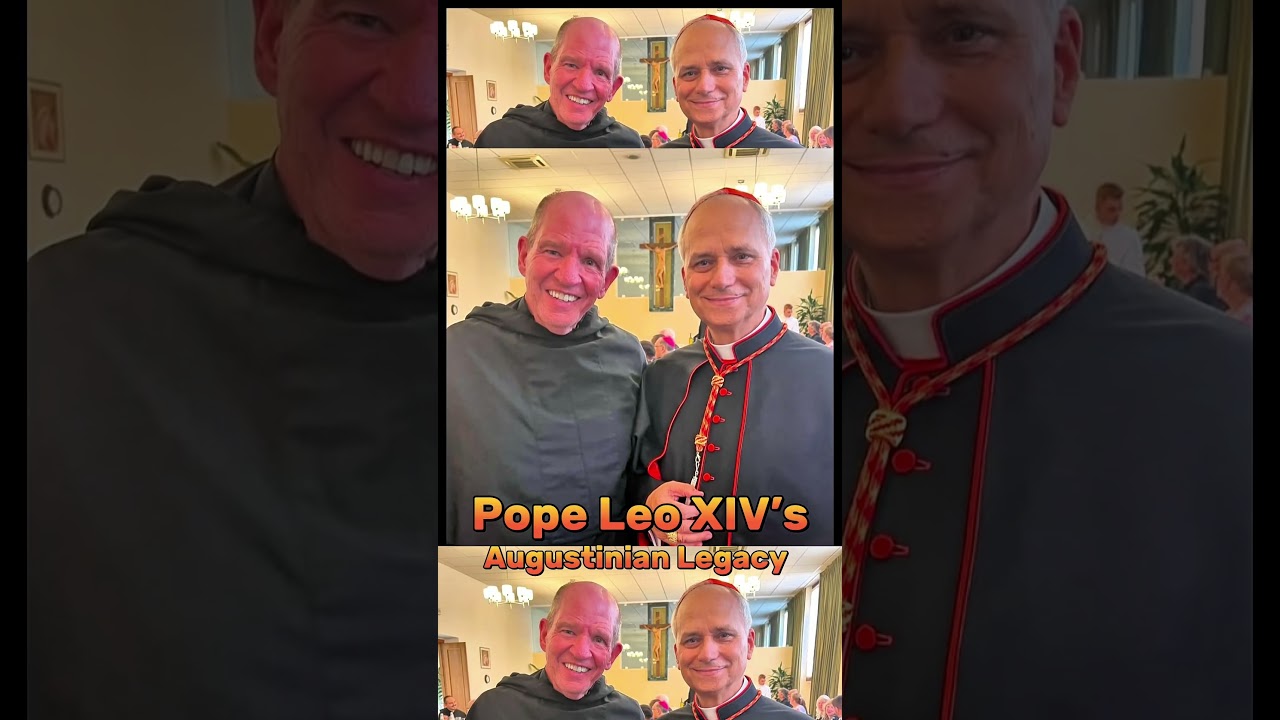 Cardinal Prevost (Now Pope Leo XIV) Honoring His Augustinian Roots #PopeLeoXIV #VaticanCity