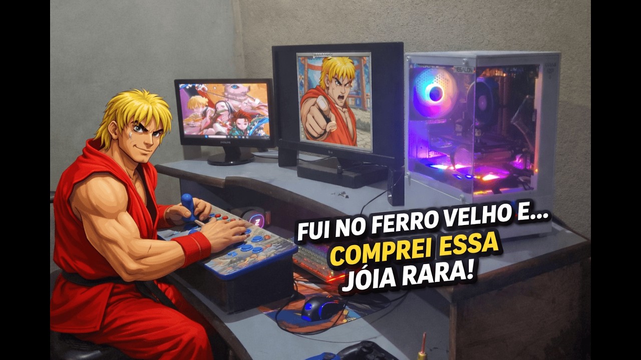 Comprei um Arcade no Ferro Velho… Será Que Ainda Funciona? 😱