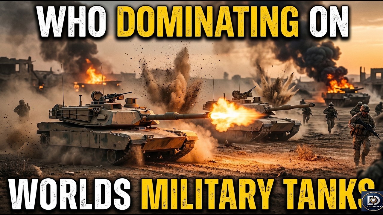 🛡️ Largest Tank Armies in the World: USA vs Russia vs China DataDominance