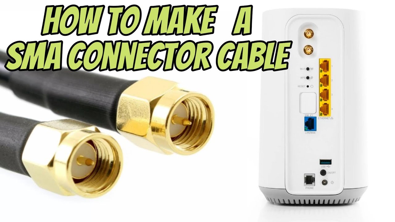 How to crimp SMA male connector with RG58 cable #diy