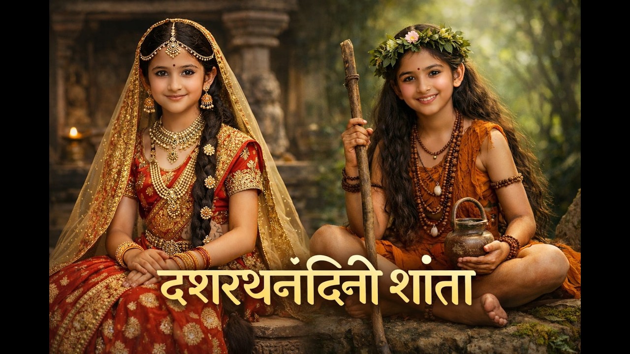 दशरथनंदिनी श्रीरामजी की बड़ी बहन शांता की राजकुमारी से वनवासिनी बनने की कथा #jaishreeram#shantakiktha