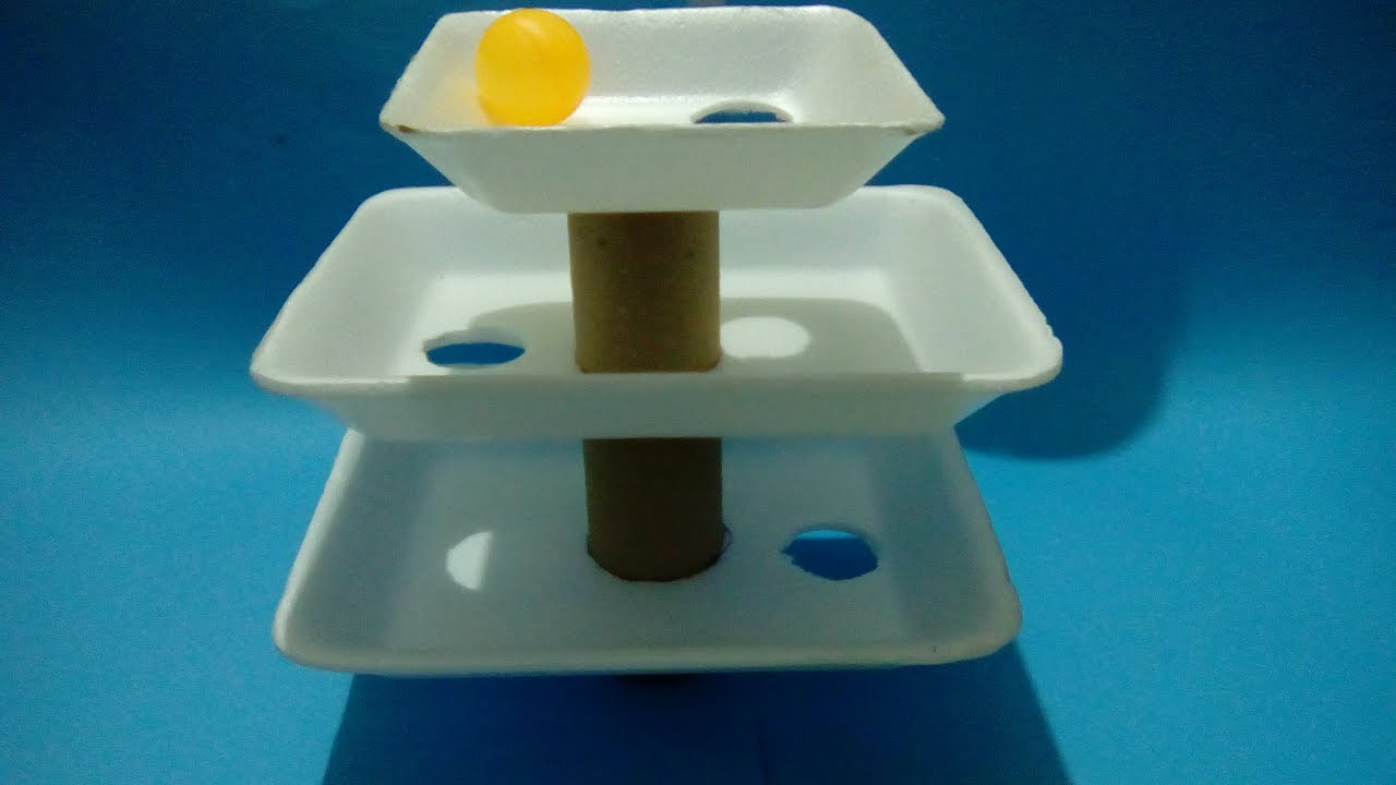 Como fazer um jogo incrível de isopor e bola de isopor DIY | Jogos feitos de materiais recicláveis