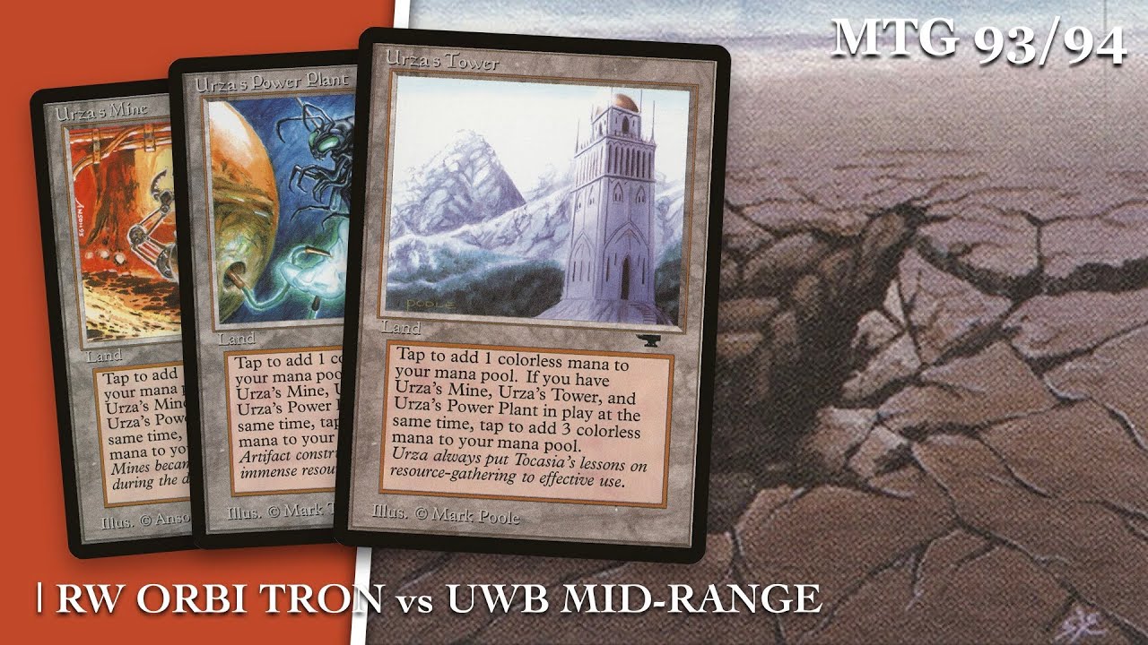 UWB Mid-Range vs RW Orbi Tron | Old School Magic the Gathering (MTG) | 444