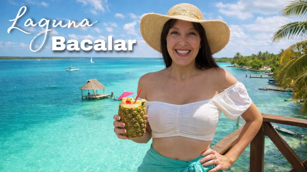 BAJÉ DEL CRUCERO Y ENCONTRÉ ESTE PARAÍSO 😱 | Laguna de Bacalar 🇲🇽