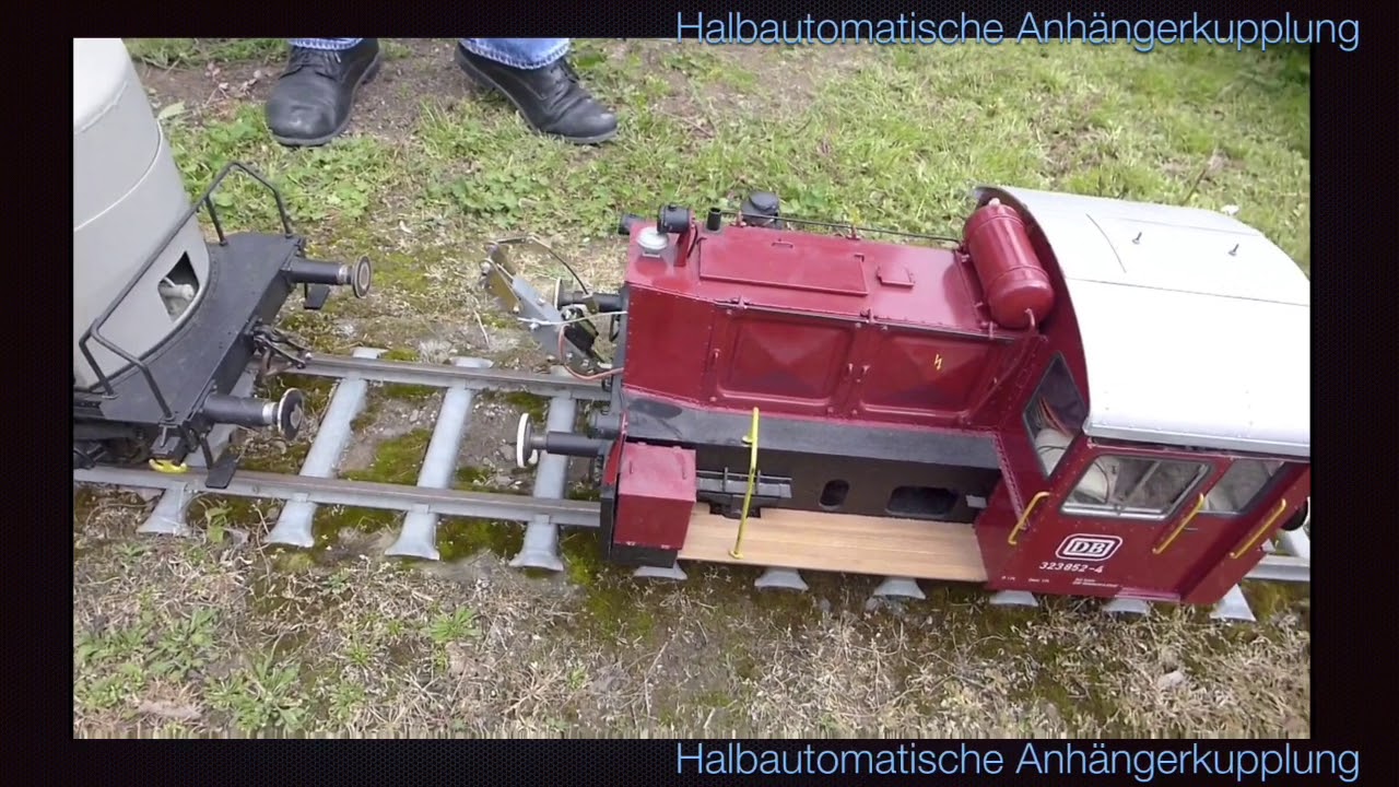 Halbautomatische Kupplung für 5 Zoll Lokomotiven