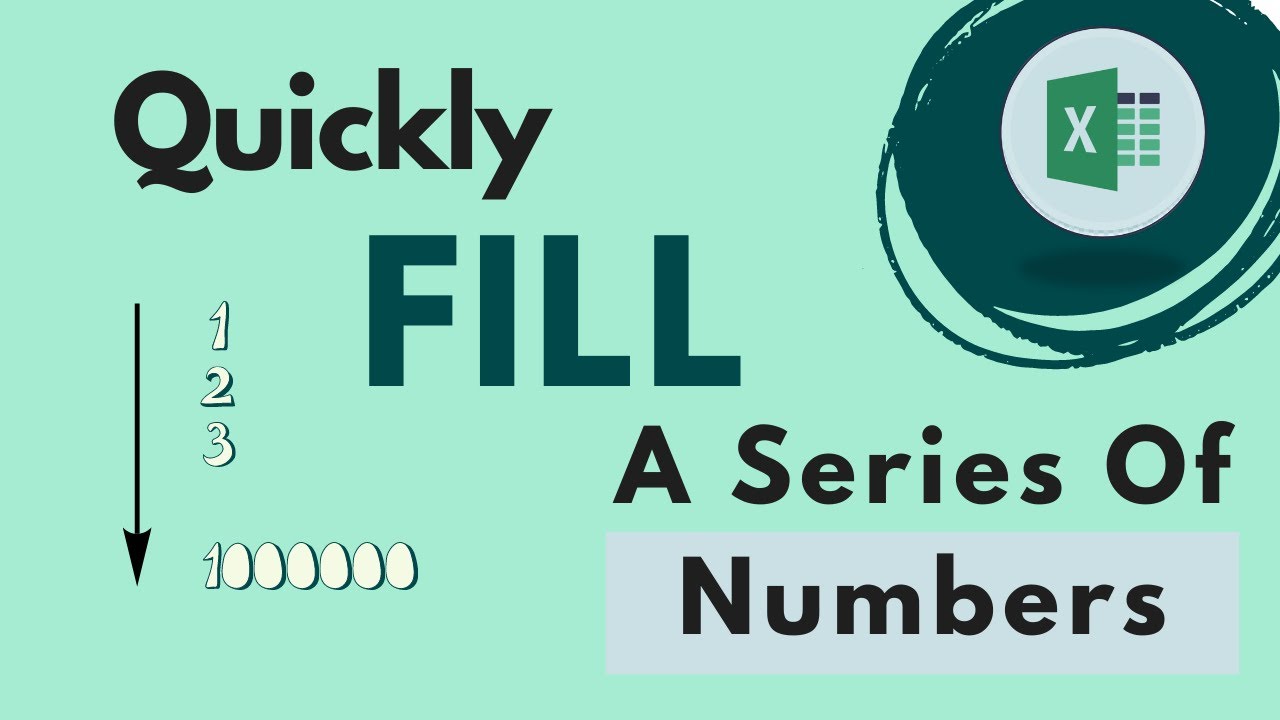 How to quickly fill a LARGE series of numbers in seconds (Excel)