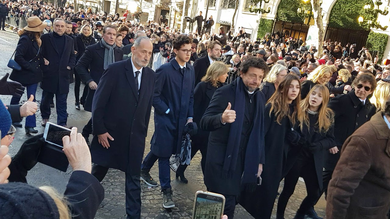 Hommage à Johnny Hallyday Cortège