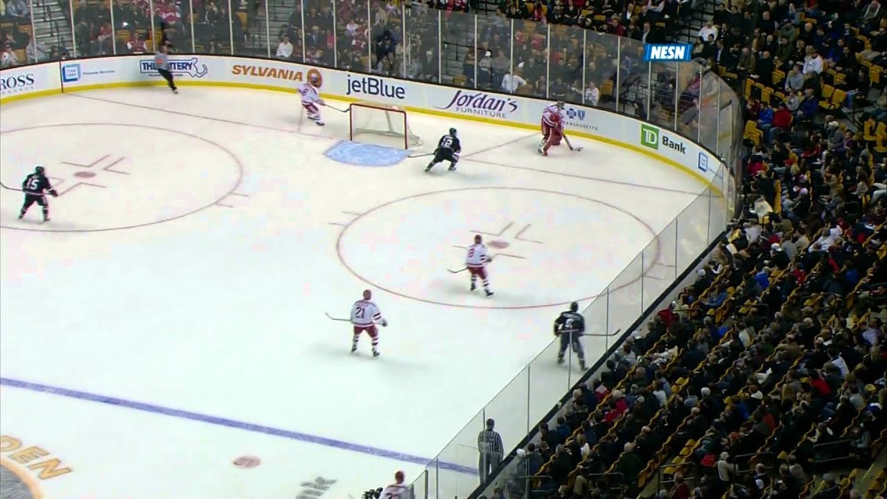 Kevin Roy scores a hat trick for Northeastern at the Beanpot 2/4/13
