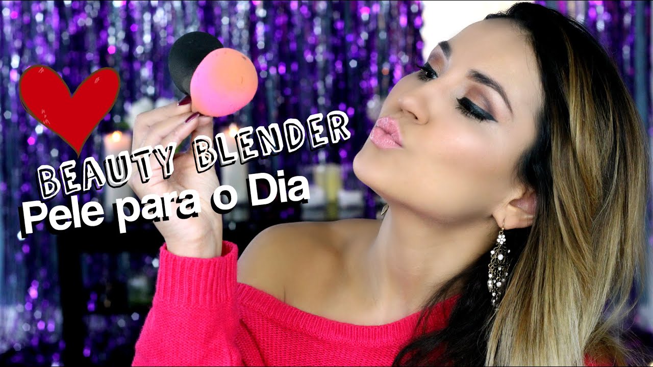 Como fazer: PELE SUPER NATURAL  para o DIA com a Beauty Blender  |  FabulousVi