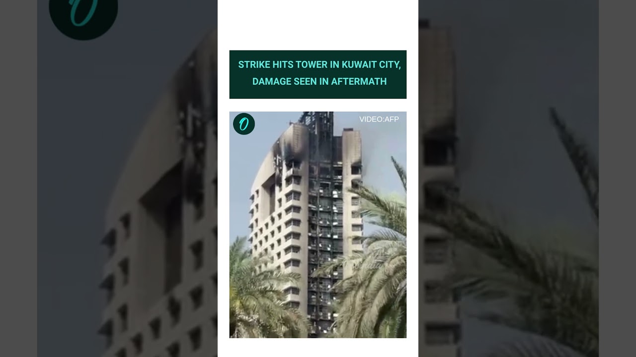 Destruction Seen After Strike on Building in Kuwait City