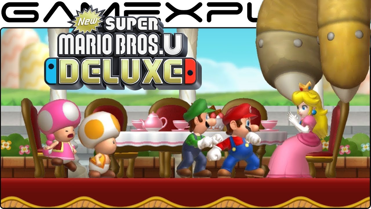 New Super Mario Bros. U Deluxe - Opening Cutscene (& New Super Luigi U!)