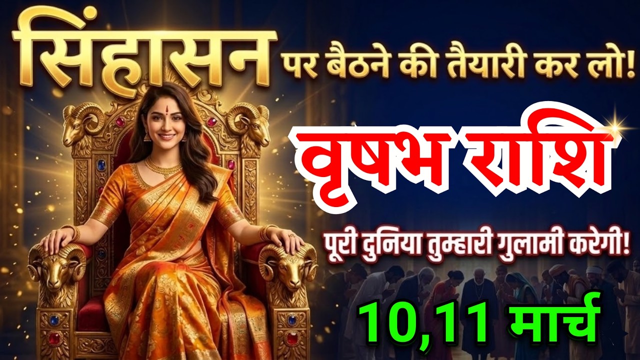 10, 11 मार्च, वृषभ राशि वालों सिंहासन पर बैठने की तैयारी कर लो, vrishabh Rashi, शुभ समाचार